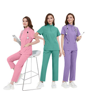 2025 नियाहिन प्रो-ग्रेड मेडिकल स्क्रब | ओम कस्टम डिजाइन डॉक्टर/नर्स सेट | उच्च लोचदार वर्दी (थोक) - Product Image 5