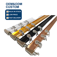 Rail de rideau flexible OEM ODM Ods pour le bureau à domicile et l'hôpital utilisent le cadre de fenêtre en aluminium