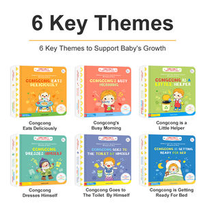 Nouvelle version Hairun Sunshine Pop-up Busy Book Kids Early Learning Interactive English Book-Congcong's Happy Growth <span class=keywords><strong>Series</strong></span> Books) - Product Image 2