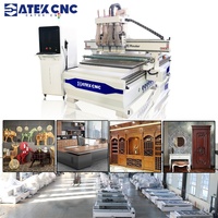 Machine à graver CNC à 3 axes CATEK 2025, vente chaude, prix de la machine à graver CNC pour le travail du bois, machine à graver CNC pour le bois 1325 4x8 pour la fabrication de meubles