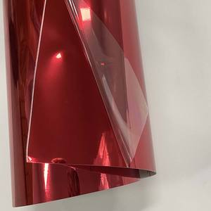 Mirror Chrome Red Car Wrapping Film PET Material Anti Scratch UV Proof Color Changing Air Bubble Free Flag - Product Image 5