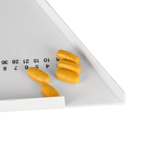 Utilisation en pharmacie ABS Triangle Tablet Capsule Pilule Comptage Plateaux Distributeur de médicaments Pilules Cas de stockage