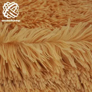 Faux Fur Plush Fabric China Manufacturer Wholesale High Quality Luxury Long Pile PV Plush Korean Polyester Faux Fur Fabrics