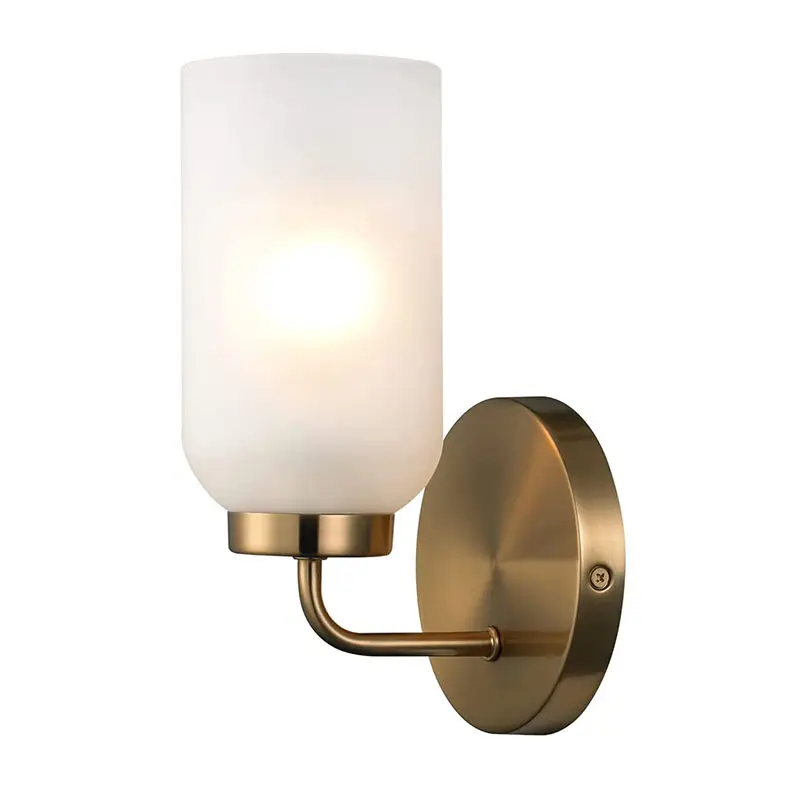 Factory Gold Sconces Wall Lighting Brushed Brass Bathroom Bracket Light For Bedroom Living Room Modern Industrial Wall Lamps