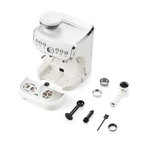 Máquina de café semiautomática italiana pequeña para el hogar, máquina de café concentrada de alta presión para extraer leche a vapor - Product Image 5