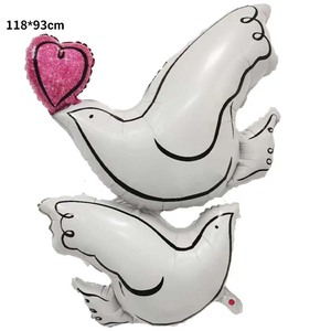 Friedensthema Weiße Tauben Freilassungs-Folienballons für Europäische Hochzeiten und Babyparty-Dekoration - Product Image 2