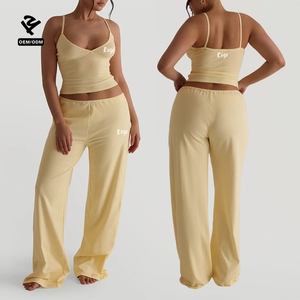 F5344 Custom Clothing Manufacturer Streetwear Cargo Pants <strong>Women</strong> Wide <strong>Leg</strong> <strong>Straight</strong> Loose Trousers <strong>Jogger</strong> <strong>Women's</strong> Clothing - Product Image 1
