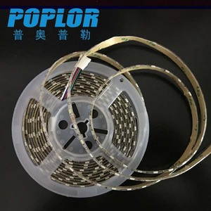 Tira de Luces LED Poplor 5050 SMD, 60 LED/M, 12V, Impermeable, RGBW, con Control Remoto WS2811 IC - Product Image 1