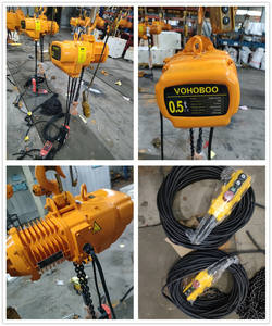 Kerekan rantai listrik Model HBB, kait dan troli performa tinggi 1 2 3 5 10 Ton - Product Image 5