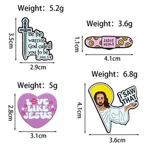 欧美英语字母系列个性化卡通人物金属胸针爱心创可贴金属工艺品 - Product Image 2