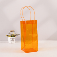 Sac isotherme transparent en PVC personnalisé pour vin et bière, pliable, idéal pour les fêtes et cadeaux, vente en gros