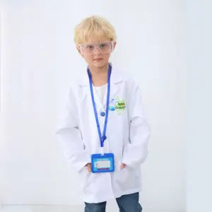 Custom Kids Kinderen Laboratoriumjas Dress Up Voor Wetenschapper & Chemie Experiment Rollenspel Kostuum