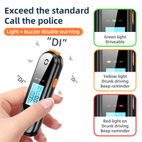 Analyseur LCD Testeur d'alcoolémie numérique Alcootest Inhalateur Alcoomètre Détecteur d'alcool numérique portable Sécurité automobile