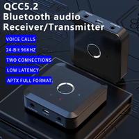 Qualcomm 5.2 Qcc Aptx Ll Hd Zender 1 Om 2 Apparaten Aux Lage Latency Voor Tv 2 In 1 Audio bluetooth Zender En Ontvanger