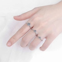 Bague de Fiançailles et Mariage Classique à Six Griffes en Argent Sterling 925, Diamant et Moissanite, Tailles 0,3/0,5/1/2/3 Carats – Vente en Gros