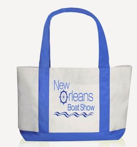 Bolsa de Mano de Lona de Algodón Cuadrada Ecológica al por Mayor con Asas de Cuero Resistentes para el Trabajo o Promociones - Product Image 2