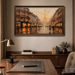 Peinture à l'huile sur toile personnalisée style campagne européenne, décoration intérieure, service OEM ODM Vietnam, modèle PR5-02 - Product Image 5