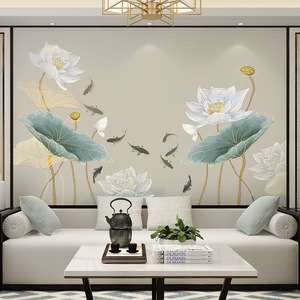 <span class=keywords><strong>Tv</strong></span> fond papier peint Magnolia fleurs et oiseaux Simple paysage salon chambre chevet décoration murale revêtement <span class=keywords><strong>mural</strong></span> - Product Image 5