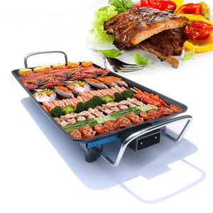 110V 220V <b>Gauge</b> Household Multifunctional 1350W Electric Oven Mechanical Control Smokeless Non-stick Baking Tray Barbecue - Product Image 3