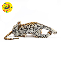 Juguete de peluche realista de leopardo, juguete de peluche de leopardo de simulación de gran tamaño
