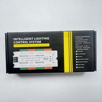 JIUAN - Lumières LED pour escaliers à 32 canaux en plastique avec capteur de mouvement PIR - Contrôleur d'intérieur 12V/24V - Marche d'escalier automatique - 500W max