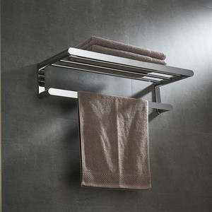Salle de bains Accessoires SUS304 Acier Inoxydable Miroir Serviette Bar Hôtel Suspendus Ensemble Porte-Serviettes - Product Image 2