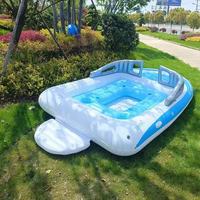 Bote Inflable de PVC RIB para 6 Personas, Ecológico, Entretenimiento Familiar, Deportes Acuáticos al Aire Libre