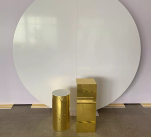 <span class=keywords><strong>Soporte</strong></span> de Fondo Circular de Acrílico Blanco para Pared, <span class=keywords><strong>Soporte</strong></span> de Fondo Circular de Acrílico Blanco para Bodas - Product Image 3