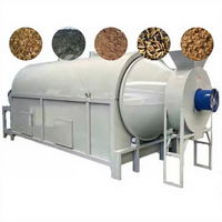 Sécheur rotatif à tambour électrique/gaz/à bois, machine de séchage rotative polyvalente pour les larves de mouches noires et la biomasse