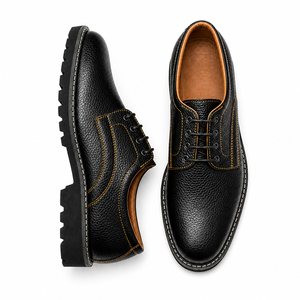 Bottes de travail de haute qualité en cuir premium, montantes, robustes et confortables pour la marche quotidienne - Product Image 6