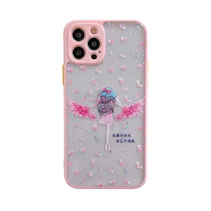 नया डिजाइन सुंदर पशु मुद्रित गुलाबी फ्रेम लड़की टीपू एंटी-ड्रॉप नरम महसूस करता है आईफोन 14/13 प्रोमो के लिए बैक प्यारा फोन केस