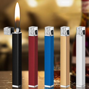 Mini Thin Strip Open <strong>Flame</strong> Lighter Refillable Lighters <strong>Butane</strong> <strong>Gas</strong> Wholesale