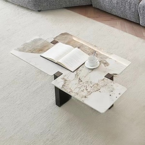 <span class=keywords><strong>Oriental</strong></span> hiện đại cao cấp bảng nhà máy phòng khách màu be Đá Cẩm Thạch Bàn cà phê 3 chân phụ kiện trang trí sofa trung tâm bảng Phật Sơn - Product Image 5