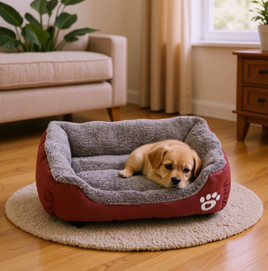 Cama de Felpa para Perros, Sofá Cama Rectangular para Mascotas, Nido para Cachorros, Transpirable y Lavable, Cojín para Perros - Product Image 3