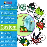 Porte-clés promotionnel populaire en PVC et caoutchouc, personnalisable, avec motif 'Weeds' et 'Graduation', pour bricolage, modèle 2025, accessoires de porte-clés en gros