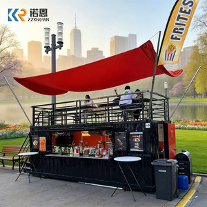 Food Truck a Due Piani in Container con <span class=keywords><strong>Scale</strong></span>, Caffetteria Mobile in Container, Bar Modulare, Rimorchio <span class=keywords><strong>per</strong></span> Cibo, Chiosco <span class=keywords><strong>per</strong></span> Fast Food all'Aperto - Product Image 1
