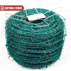 Rollo de alambre de púas galvanizado para granja, rollo de valla de alambre de púas de acero inoxidable de malla de alambre de púas galvanizado de 2,2mm-2,7mm - Product Image 4