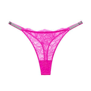 Chuangerm OEMヒップスター低ウエストカスタムプライベートラベル女性用通気性パンティーセクシーラインストーンひもGストリング大人用 - Product Image 6