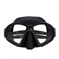 DIVESTAR peralatan menyelam bebas, perlengkapan menyelam Snorkeling bawah air OEM profesional, lensa ganda Anti kabut dapat disesuaikan kaca Tempered