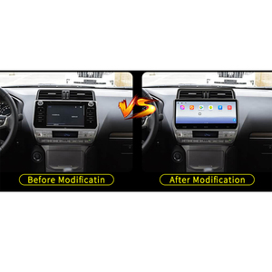 ขายส่งวิทยุติดรถยนต์ระบบแอนดรอยด์ขนาด 12.3 นิ้ว 8 คอร์ 4+64G รองรับ Wireless Carplay Hicar พร้อมระบบนำทาง GPS สำหรับรถยนต์โตโยต้า ปราโด ปี 2018-2022 - Product Image 2