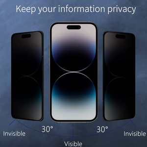 Protecteur d'écran de confidentialité pour <span class=keywords><strong>iPhone</strong></span> 16 Pro Max Film de protection anti-espion en <span class=keywords><strong>verre</strong></span> <span class=keywords><strong>trempé</strong></span> 9H <span class=keywords><strong>Compatible</strong></span> 3D pour <span class=keywords><strong>iPhone</strong></span> - Product Image 3