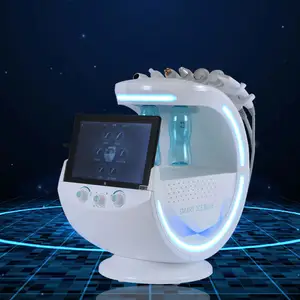 Dispositivo de belleza Limpieza facial Pequeña burbuja Instrumento de belleza Piel facial Analys Smart Ice Blue 7 en 1 Hydra Machine