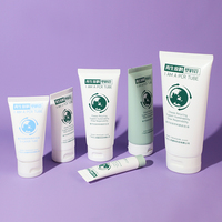 Tube en plastique PCR recyclable et écologique pour crème contour des yeux et soins de la peau, avec impression sérigraphique, vente en gros usine