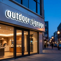Letrero Luminoso LED Impermeable para Exteriores, Letrero Personalizado para Tienda, Letrero Comercial con Letras 3D Iluminadas