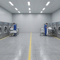 Lavadora-Extractora Industrial Automática de 70 kg, Equipo de Lavandería Comercial de Alta Resistencia para Hoteles y Hospitales