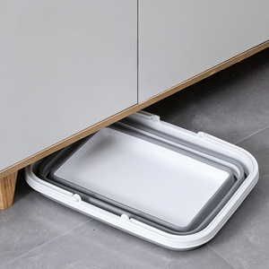 <span class=keywords><strong>Grand</strong></span> seau à eau pliable en plastique silicone rectangulaire de 25L pour vêtements <span class=keywords><strong>jouets</strong></span> Capacité de 25L - Product Image 5