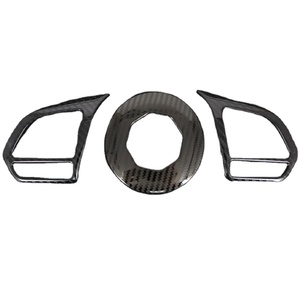 Tcart ที่หุ้มพวงมาลัย3ชิ้น, คาร์บอนไฟเบอร์อุปกรณ์ตกแต่งรถยนต์สำหรับ MG6มก. <span class=keywords><strong>ZS</strong></span> <span class=keywords><strong>EV</strong></span> HS MG5 ezs 2018 2019 2020 <span class=keywords><strong>2021</strong></span> - Product Image 1