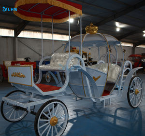 <span class=keywords><strong>Precio</strong></span> bajo Horse Drawn Royal Cart 4 Wheel Dune Buggy Wedding Limousine Pumpkin Horse Cart <span class=keywords><strong>para</strong></span> parque al aire libre - Product Image 2