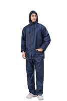 Imperméable de haute qualité imperméable costume Polyester PVC imperméable coupe-vent à capuche imperméable avec pantalon