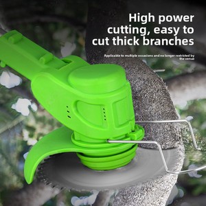 Tagliaerba <span class=keywords><strong>Elettrico</strong></span> Industriale Ricaricabile 18V a Batteria Li-ion, Multifunzione Senza Fili con Lama in Plastica - Product Image 4